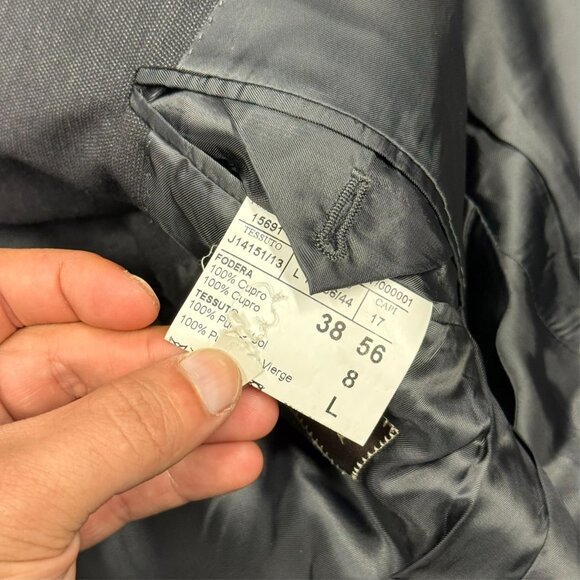 Canali Suit Made in Italy Grey Birdseye Wool 2pc 42 L 36x31 - Picture 11 of 16